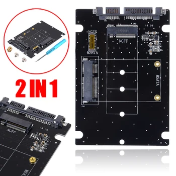 1pc 2 in 1 NGFF M.2 to SATA3 PCB Adapter Converter Card SSD Disk Drive for 2230/2242/2260/2280 mm mSATA SSD to SATA III Adapters
1pc 2 in 1 NGFF M.2 to SATA3 PCB Adapter Converter Card SSD Disk Drive for 2230/2242/2260/2280 mm mSATA SSD to SATA III Adapters