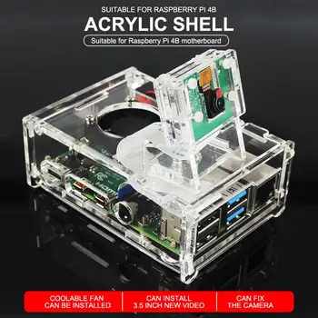 High Quality Acrylic Shell Fixed Camera Bracket Protective Case Transparent Cover For Raspberry Pi 4th Generation 4B
High Quality Acrylic Shell Fixed Camera Bracket Protective Case Transparent Cover For Raspberry Pi 4th Generation 4B