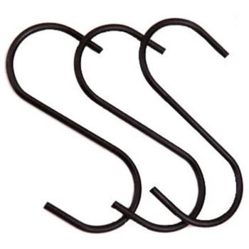 Hook Stainless Steel 30Pcs Black S-Shaped Hook Kitchen S-Shaped Hook for Hanging Pots Pots Bag Towels Firm Interior
Hook Stainless Steel 30Pcs Black S-Shaped Hook Kitchen S-Shaped Hook for Hanging Pots Pots Bag Towels Firm Interior