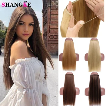 Shangke Synthetic Long Straight Hair Extension Invisible Natural Flip Hidden Secret Fish Line Wavy Hairpieces Ombre Golden Hair
Shangke Synthetic Long Straight Hair Extension Invisible Natural Flip Hidden Secret Fish Line Wavy Hairpieces Ombre Golden Hair