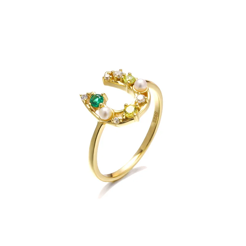 Dun li Japanese Korean Light Jewelry 925 Silver U-Shaped Lucky Horseshoe Pearl Ring WOMEN'S Suit Hipster Pearl Hand Jewelry
Dun li Japanese Korean Light Jewelry 925 Silver U-Shaped Lucky Horseshoe Pearl Ring WOMEN'S Suit Hipster Pearl Hand Jewelry