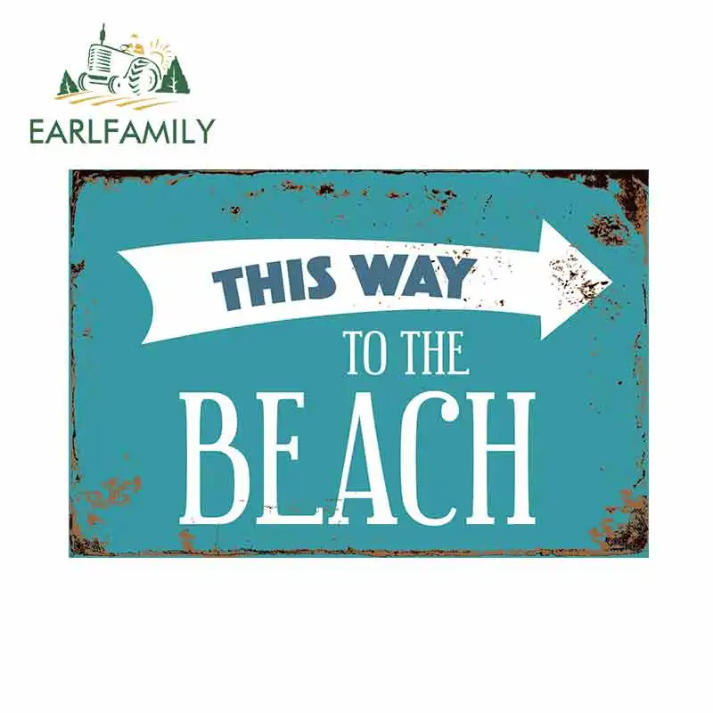 EARLFAMILY 13cm x 8.7cm for This Way To The Beach Vintage Sign Car Stickers Vinyl Graphics RV VAN Car JDM Accessories Waterproof
EARLFAMILY 13cm x 8.7cm for This Way To The Beach Vintage Sign Car Stickers Vinyl Graphics RV VAN Car JDM Accessories Waterproof