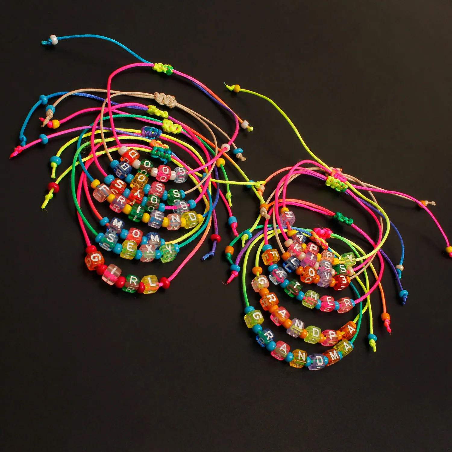 11 Pcs/ Set Fashion Colored Rope Hand-knitted Bracelet Adjustable Love Letter Hand Accessories for Women L189
11 Pcs/ Set Fashion Colored Rope Hand-knitted Bracelet Adjustable Love Letter Hand Accessories for Women L189
