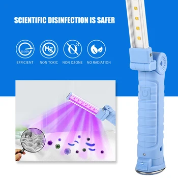 Tube UVC Germicidal Light Handheld Foldable UV Germicidal Lamp LED UV-C Light Disinfection Sterilizer Wand Sterilizing Lights
Tube UVC Germicidal Light Handheld Foldable UV Germicidal Lamp LED UV-C Light Disinfection Sterilizer Wand Sterilizing Lights