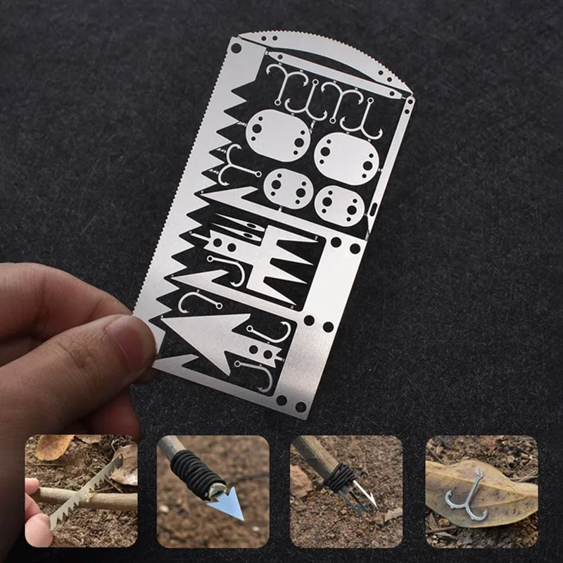 Multi-function Survival Tool Outdoor Camping Supplies Fishing Gear Hook Card Portable Tool Card 22in1 Optimal Assistant
Multi-function Survival Tool Outdoor Camping Supplies Fishing Gear Hook Card Portable Tool Card 22in1 Optimal Assistant