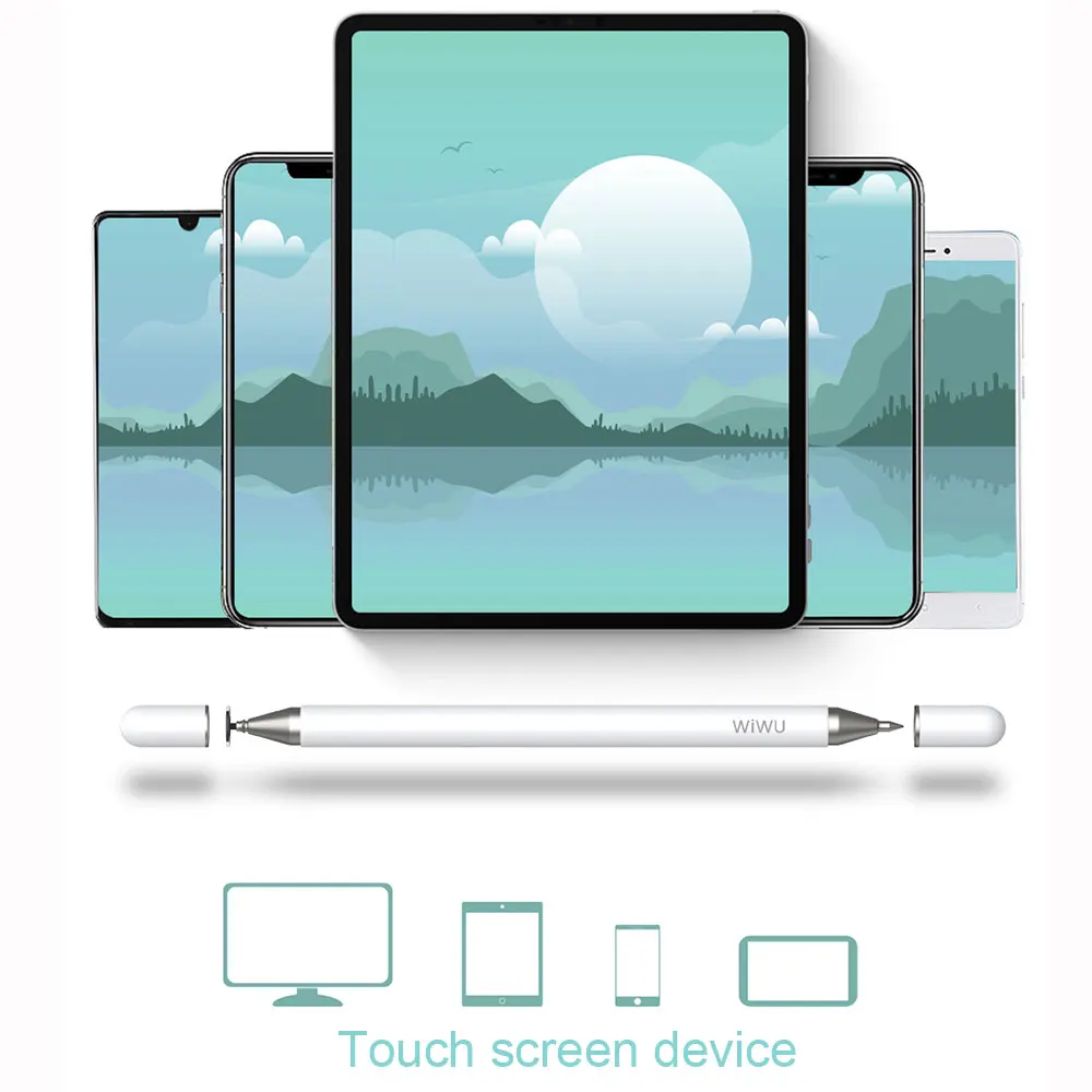 WiWU 2 in 1 Universal Stylus Pen High Sensitive Touch Pen for iPad Tablet Pen for Android Replacement Nib Stylus Pen for Drawing
WiWU 2 in 1 Universal Stylus Pen High Sensitive Touch Pen for iPad Tablet Pen for Android Replacement Nib Stylus Pen for Drawing