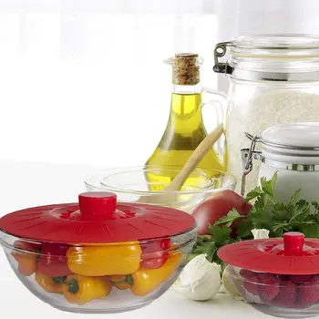 New Silicone Bowl Lids Red, Set of 5 Reusable Suction Seal Covers for Bowls, Pots, Cups. Food Safe Natural grip, interlocking ha 
New Silicone Bowl Lids Red, Set of 5 Reusable Suction Seal Covers for Bowls, Pots, Cups. Food Safe Natural grip, interlocking ha