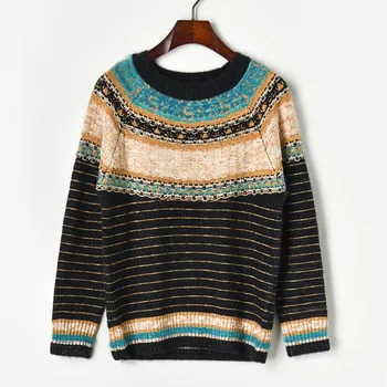 Autumn Spring Hit Color Gold Stripe Knitted Sweaters Women Clothing Spring Fall Patchwork Knitted Pullovers TA92654
Autumn Spring Hit Color Gold Stripe Knitted Sweaters Women Clothing Spring Fall Patchwork Knitted Pullovers TA92654