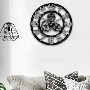 Industrial Gear Wall Clock Vintage Decorative Retro Wooden Wall Clocks Industrial Age Style Wood Clock Room Wall Art Decor
Industrial Gear Wall Clock Vintage Decorative Retro Wooden Wall Clocks Industrial Age Style Wood Clock Room Wall Art Decor