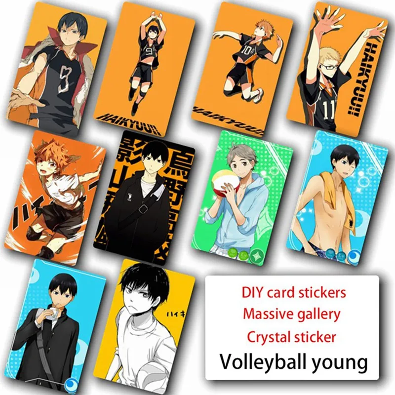 10pcs/set Anime Haikyuu!! Figures Card Stickers IC Card Paster Smooth Card Sticker for Bus Card Bank Card Decor
10pcs/set Anime Haikyuu!! Figures Card Stickers IC Card Paster Smooth Card Sticker for Bus Card Bank Card Decor