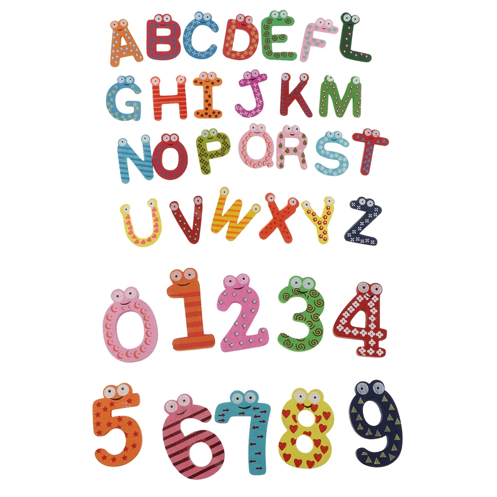 2set Wooden Number Letters Fridge Magnet Alphabet Education Kid Toy 2set Wooden Number Letters Fridge Magnet Alphabet Education Kid Toy