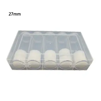 Clear Storage Box Collection Case Display Protector with 5 Pcs Round Screw Top Coin Tubes Holder for 27mm/30mm Coins or Capsule
Clear Storage Box Collection Case Display Protector with 5 Pcs Round Screw Top Coin Tubes Holder for 27mm/30mm Coins or Capsule