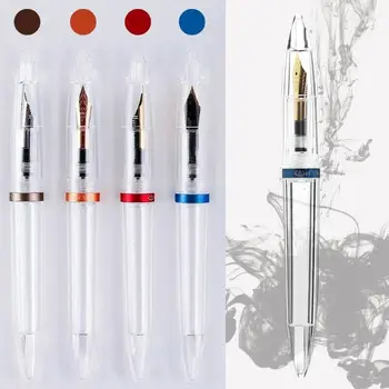 Transparent Eyedropper Fountain Pens Refillable Ink Pen Calligraphy Acrylic Pens Fine Nib 0.5mm Writing Pen School Office
Transparent Eyedropper Fountain Pens Refillable Ink Pen Calligraphy Acrylic Pens Fine Nib 0.5mm Writing Pen School Office