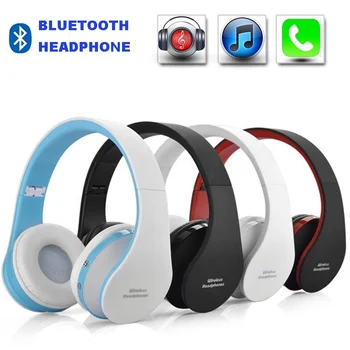 Earphone Bluetooth Headphones Over Ear Stereo Wireless Headset Soft Leather Earmuffs Built-in Mic for PC/Cell Phones/TV 
Earphone Bluetooth Headphones Over Ear Stereo Wireless Headset Soft Leather Earmuffs Built-in Mic for PC/Cell Phones/TV