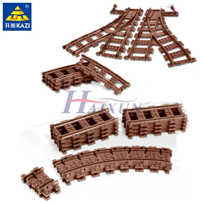 City Trains Flexible Track Rail Crossing Straight Curved Rails Building Blocks DIY Bricks Sets Parts LegoINGLs Toys for Children
City Trains Flexible Track Rail Crossing Straight Curved Rails Building Blocks DIY Bricks Sets Parts LegoINGLs Toys for Children