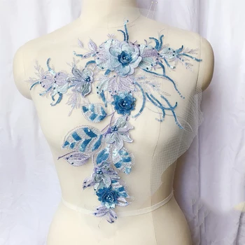 1Pc Sewing Embroidered Fabric Sapphire Blue Sequins Lace Collar Neckline Applique Applications for Clothes DIY Accessories 2020
1Pc Sewing Embroidered Fabric Sapphire Blue Sequins Lace Collar Neckline Applique Applications for Clothes DIY Accessories 2020