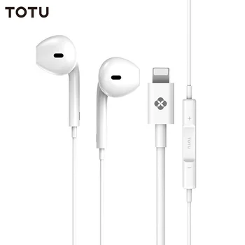 TOTU Wired Earphone with Microphone for Lightning Jack Earphone for iPhone 8 7 Plus X XS MAX XR 11 Pro Max Phone Earphone
TOTU Wired Earphone with Microphone for Lightning Jack Earphone for iPhone 8 7 Plus X XS MAX XR 11 Pro Max Phone Earphone