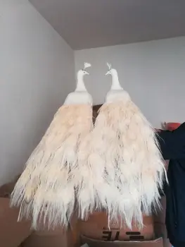 a pair of real life white peacock models foam&feather simulation beautiful peacock birds gift about 80cm xf2659
a pair of real life white peacock models foam&feather simulation beautiful peacock birds gift about 80cm xf2659