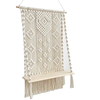 Handmade Lace Wall Hanging Rack Indoor Rope Plant Hanger Rope Plant Hanger Hand-Woven Tapestry Rack for Decoration
Handmade Lace Wall Hanging Rack Indoor Rope Plant Hanger Rope Plant Hanger Hand-Woven Tapestry Rack for Decoration