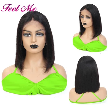 FEEL ME Middle Ratio 13*4 Lace Front Human Hair Wig Straight Bob 150% Malaysia Non-Remy Hair Medium Brown Knots 8"-14"
FEEL ME Middle Ratio 13*4 Lace Front Human Hair Wig Straight Bob 150% Malaysia Non-Remy Hair Medium Brown Knots 8"-14"