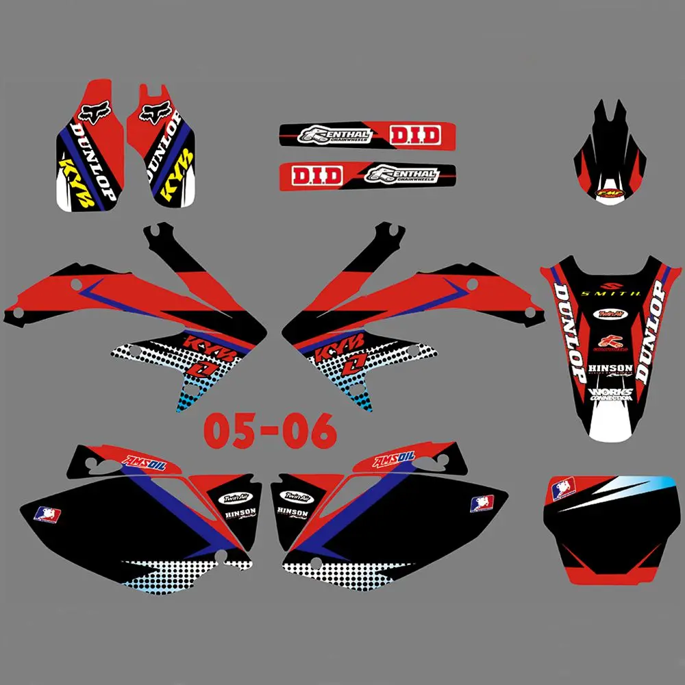 New Full Graphics Decals Stickers Custom Number Name Glossy Bright Stickers Waterproof for HONDA CRF450R CRF450 2005-2006
New Full Graphics Decals Stickers Custom Number Name Glossy Bright Stickers Waterproof for HONDA CRF450R CRF450 2005-2006