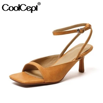 CoolCept Sandals For Women Open Toe Buckle Strap Thin Heels Solid Color Chic Style Female Footwear Fashion Summer Size 34-39
CoolCept Sandals For Women Open Toe Buckle Strap Thin Heels Solid Color Chic Style Female Footwear Fashion Summer Size 34-39