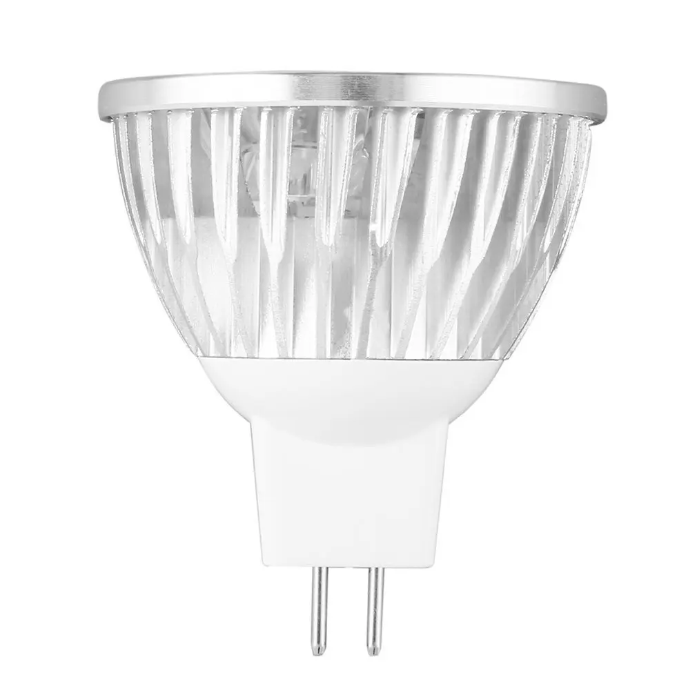 

4 LED Bulb MR16 4W 12V Aluminum Cool White Spot Light Bulb Lamp Spotlight Focus Downlight 7800-8000K 280-300 Lumen