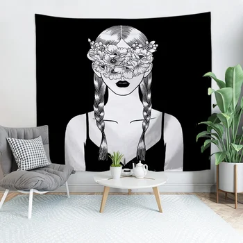 Pop Art Black & White Creative Tapestry Polyester Rectangular Living Room Bedroom Home Decor Background Decoration Wall Hanging
Pop Art Black & White Creative Tapestry Polyester Rectangular Living Room Bedroom Home Decor Background Decoration Wall Hanging