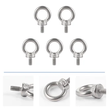 5pcs Eye Nut Stainless Steel Sturdy Premium Durable Prime High Quality Eye Nut Eyelets Nut Ring Nut for Trailer Vehicle 
5pcs Eye Nut Stainless Steel Sturdy Premium Durable Prime High Quality Eye Nut Eyelets Nut Ring Nut for Trailer Vehicle