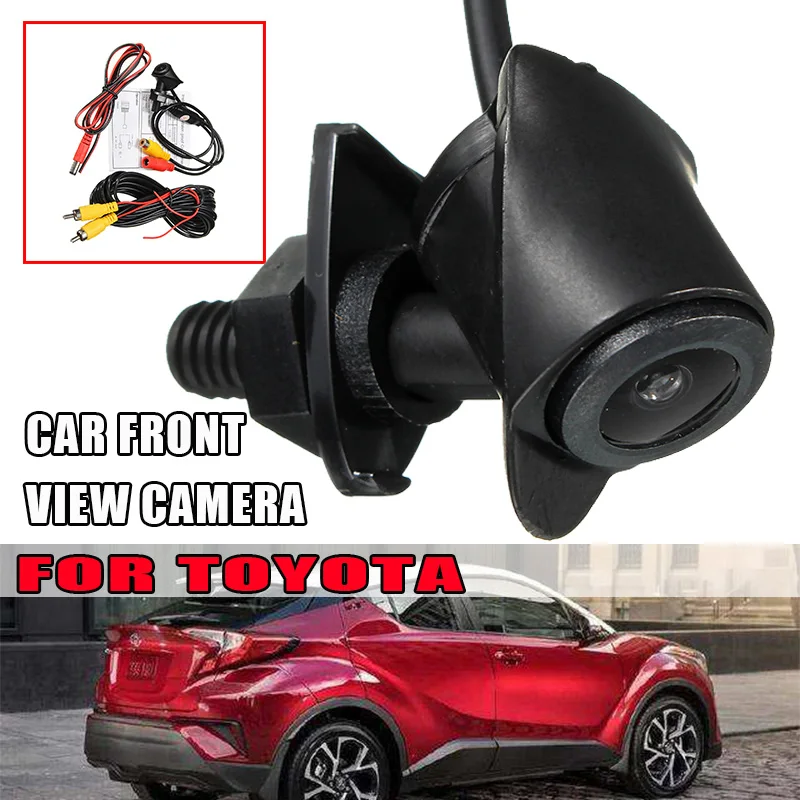 Фото Car DVR Front View Camera Parking Waterproof Wide Angle Logo Embedded For Toyota Prado Highlander Land Camry Verso EZ RAV4 Cruis |
