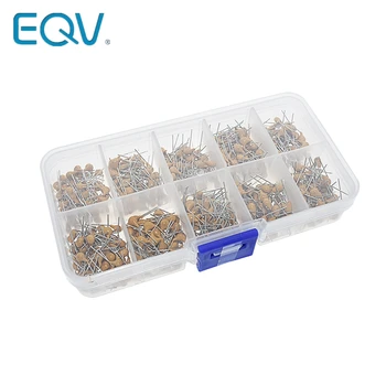 EQV 500pcs/lot 10Values*50pcs 0.1uF-10uF(104~106) 50V Multilayer Ceramic Capacitors Assorted Kit Assortment Set with Storage Box
EQV 500pcs/lot 10Values*50pcs 0.1uF-10uF(104~106) 50V Multilayer Ceramic Capacitors Assorted Kit Assortment Set with Storage Box