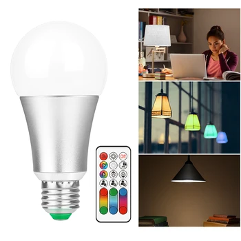 E27 RGBW LED Bulb Lights 10W 120 Colors Changeable Colorful RGB LED Lamp Memory Function With IR Remote Control
E27 RGBW LED Bulb Lights 10W 120 Colors Changeable Colorful RGB LED Lamp Memory Function With IR Remote Control