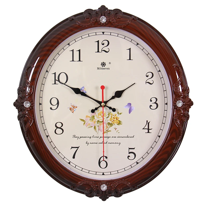 Quiet wall clock living room European pastoral art clock creative decoration quartz clock modern household 3D wall sticker 
Quiet wall clock living room European pastoral art clock creative decoration quartz clock modern household 3D wall sticker