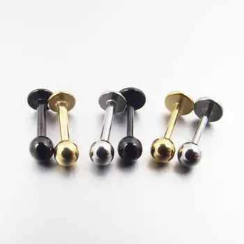 2 Pieces 20G 0.8mm 6mm Gold Ball Lip Rings Stainless Steel Labret Ring Tragus Helix Earrings Body Piercing Jewelry
2 Pieces 20G 0.8mm 6mm Gold Ball Lip Rings Stainless Steel Labret Ring Tragus Helix Earrings Body Piercing Jewelry