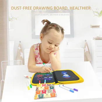 Hot sale PVC soft chalk board portable drawing toy learning and education portable board with 12 pieces of water chalk DIY drawi
Hot sale PVC soft chalk board portable drawing toy learning and education portable board with 12 pieces of water chalk DIY drawi