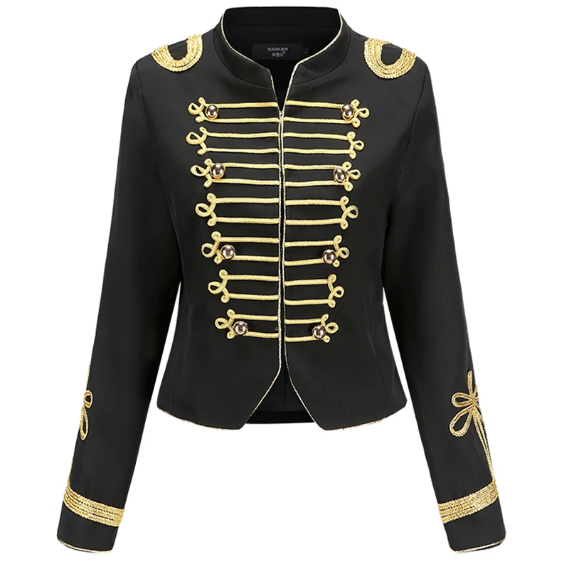 My Chemical Romance Cosply Top Jacket Women Girls Military Punk Coat Gold Trim Fancy Suit L321 
My Chemical Romance Cosply Top Jacket Women Girls Military Punk Coat Gold Trim Fancy Suit L321