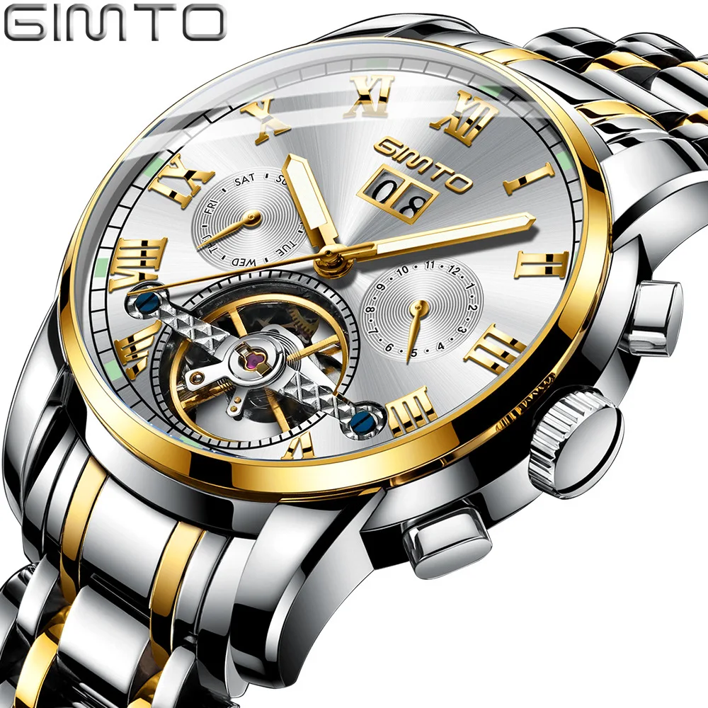 Genuine Product gimto Hollow out Fully Automatic Tourbillon Men Machinery Watch Business Style
Genuine Product gimto Hollow out Fully Automatic Tourbillon Men Machinery Watch Business Style