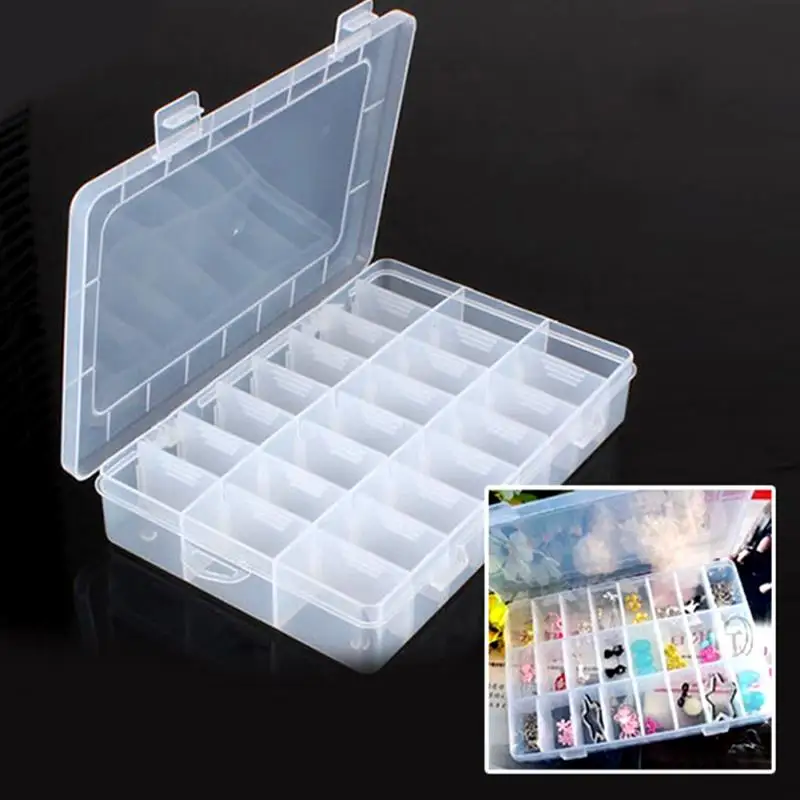 Life Essential 24 Compartment Storage Box Practical Adjustable Plastic Case for Bead Rings Jewelry Display Organizer
Life Essential 24 Compartment Storage Box Practical Adjustable Plastic Case for Bead Rings Jewelry Display Organizer
