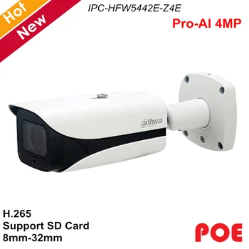 Dahua Pro-AI 4MP IP Camera POE IPC-HFW5442E-Z4E 8-32mm Motorized lens H.265 Support Alarm Audio and SD Card 256G P2P
Dahua Pro-AI 4MP IP Camera POE IPC-HFW5442E-Z4E 8-32mm Motorized lens H.265 Support Alarm Audio and SD Card 256G P2P