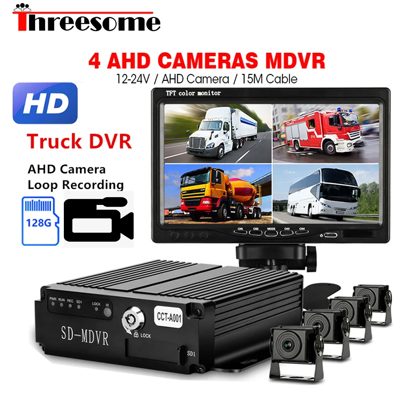 7 Inch Truck AHD Night Vision DVR Registrar Driving Recorder Backup Waterproof Camera Rear View Monitor Loop Recording 12-24V
7 Inch Truck AHD Night Vision DVR Registrar Driving Recorder Backup Waterproof Camera Rear View Monitor Loop Recording 12-24V