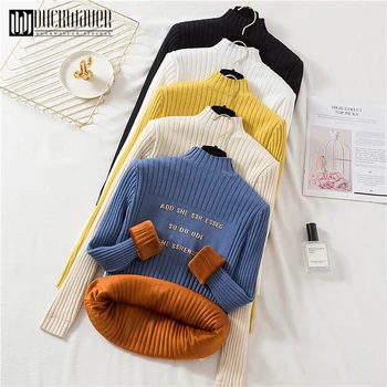 Duckwaver 2020 Winter Sweater Solid Color Long Sleeve Turtleneck Sweater Women Pullover Sweater Padded Velvet Warm Top Plus Size
Duckwaver 2020 Winter Sweater Solid Color Long Sleeve Turtleneck Sweater Women Pullover Sweater Padded Velvet Warm Top Plus Size