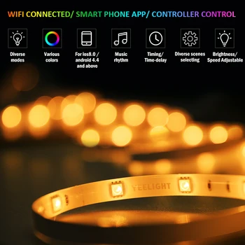 Yeelight Connected RGB LEDs Intelligent Strips Light Kit 2M 7.5W Support Phone App For Android IOS for Home Decoration
Yeelight Connected RGB LEDs Intelligent Strips Light Kit 2M 7.5W Support Phone App For Android IOS for Home Decoration