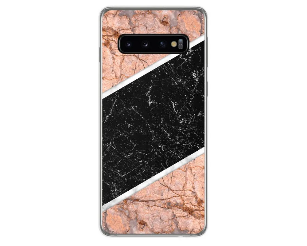 Чехол Модный гелевый для samsung Galaxy S10 Мрамор Дизайн 07 рисунки | Мобильные телефоны и