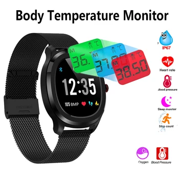 2020 Boby Temperature Monitor Smart Watch Men Sports Tracker Health Care Heart RateTiming Measurement Waterproof Smart Watch
2020 Boby Temperature Monitor Smart Watch Men Sports Tracker Health Care Heart RateTiming Measurement Waterproof Smart Watch