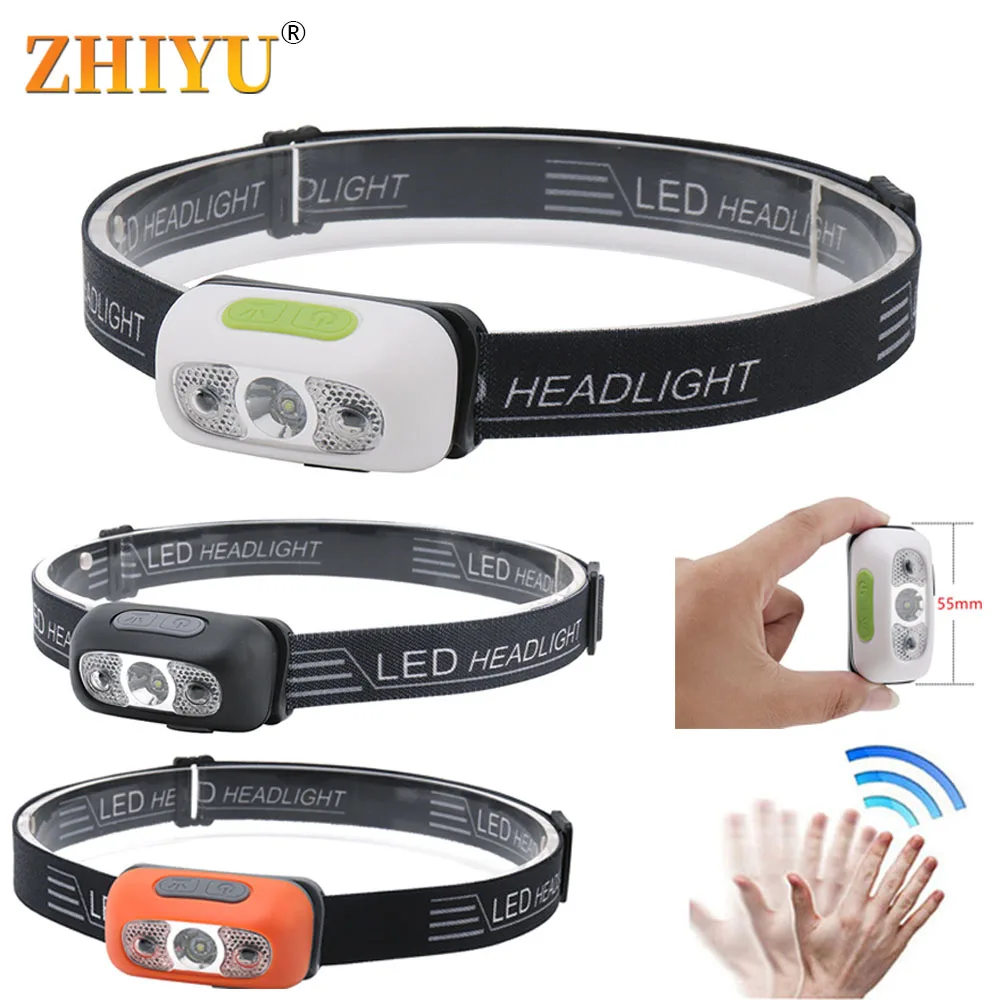 Mini LED Strong Headlight Induction Headlamp with USB Charging Rechargeable Camping Fishing Flashlight Head Light Torch Lamp
Mini LED Strong Headlight Induction Headlamp with USB Charging Rechargeable Camping Fishing Flashlight Head Light Torch Lamp