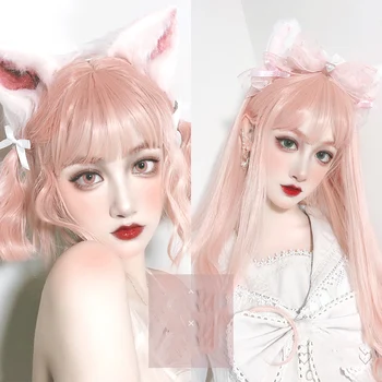 MANWEI 70CM Lolita Long Straight Pink Bangs Heat Resistant Cute Party Synthetic Hair Cosplay Wig
MANWEI 70CM Lolita Long Straight Pink Bangs Heat Resistant Cute Party Synthetic Hair Cosplay Wig
