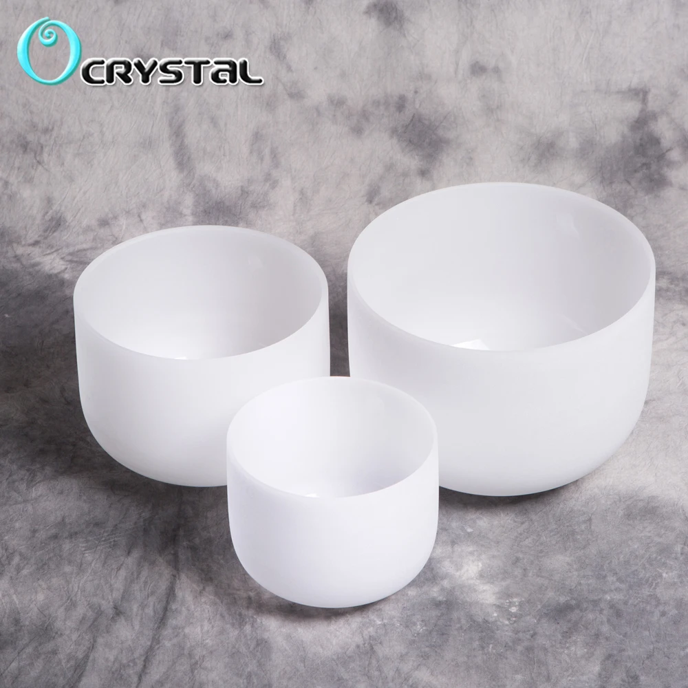 8" 10" 12" set of 3 PCS Chakra with any note C D E F G A B Frosted Quartz Crystal Singing Bowls yoga
8" 10" 12" set of 3 PCS Chakra with any note C D E F G A B Frosted Quartz Crystal Singing Bowls yoga