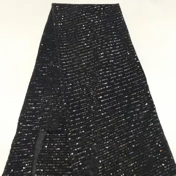 Black Fashion African Lace Fabric High Quality French Velvet Net Coth Lace With Sequins 2019 New Style Gold Line Lace Fabrics
Black Fashion African Lace Fabric High Quality French Velvet Net Coth Lace With Sequins 2019 New Style Gold Line Lace Fabrics