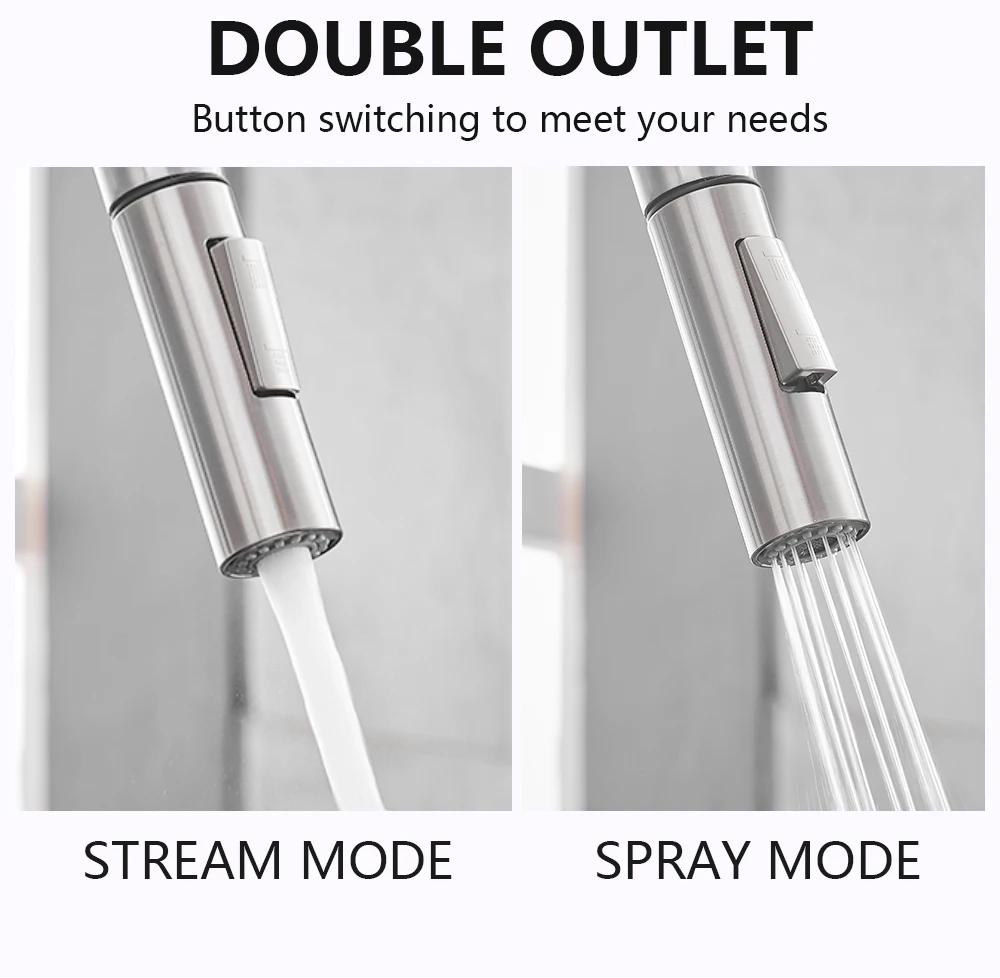 Kitchen Smart Sensor Pull-Out Hot and Cold Water 9