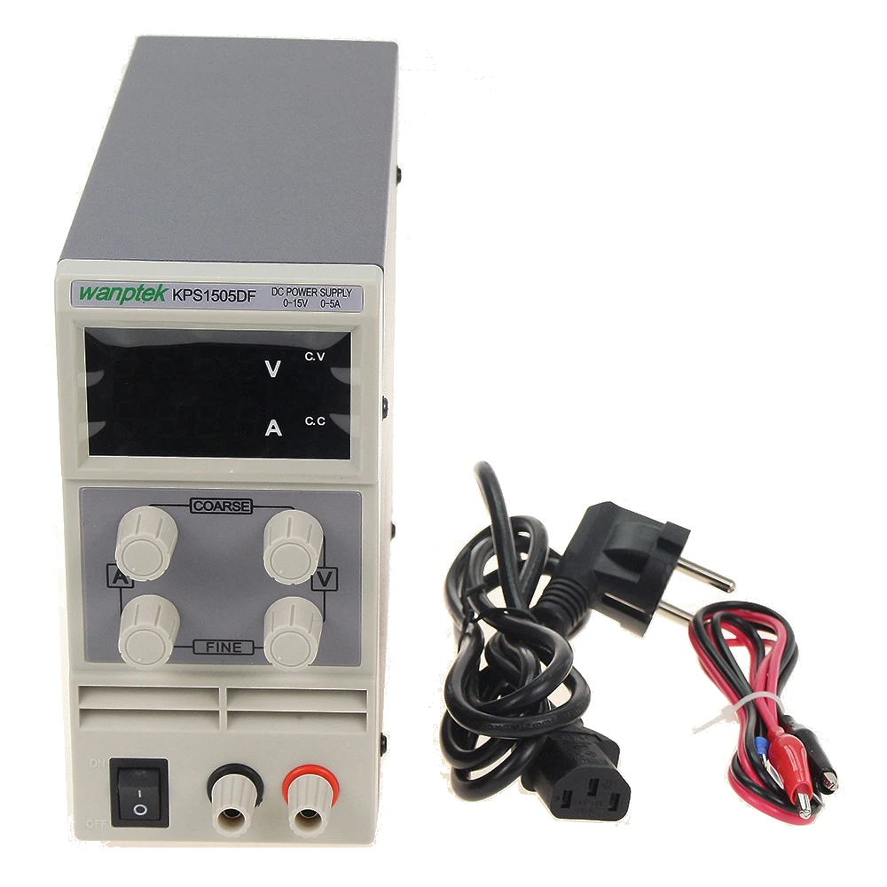 DC Power Supply KPS1505DF Variable 15V 5A Adjustable Switching Regulated Power Supply Digital with Alligator Leads lab Equipment
DC Power Supply KPS1505DF Variable 15V 5A Adjustable Switching Regulated Power Supply Digital with Alligator Leads lab Equipment